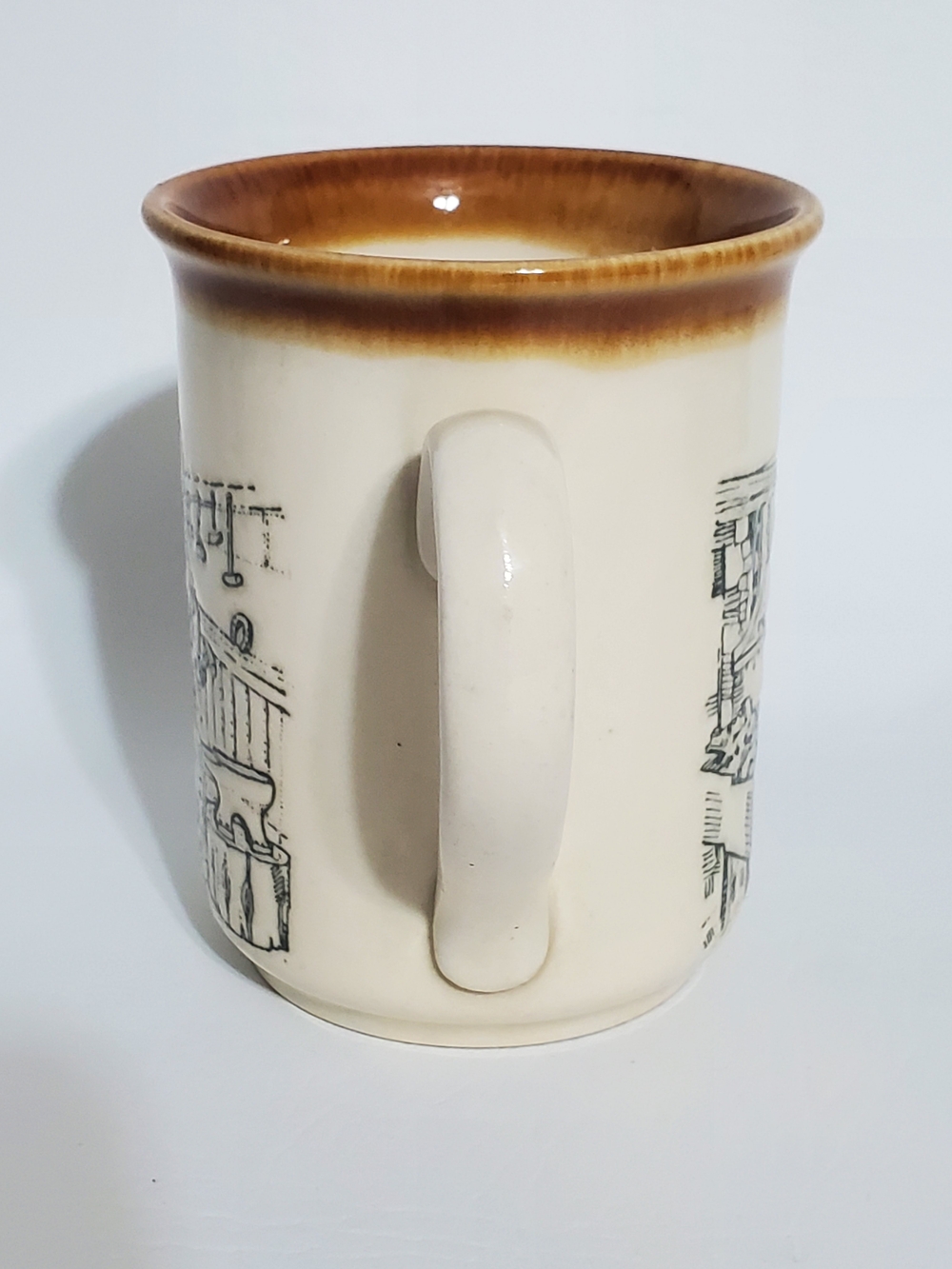 Biltons Blacksmithing Made in England Coffee Mug Cut Relief Design 8 oz - Picture 4 of 6